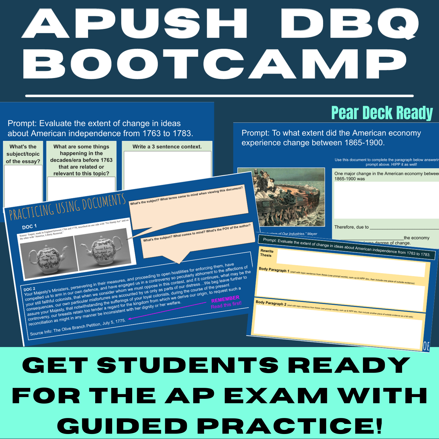 AP US History Exam Review Activities DBQ Bootcamp! History For Humans