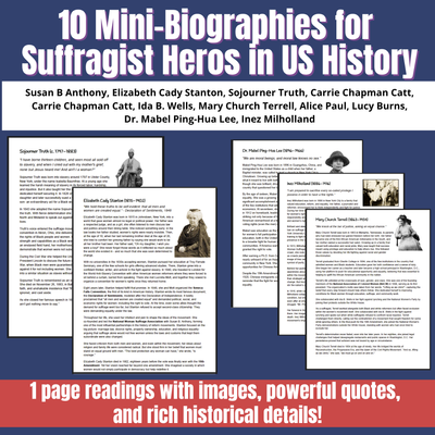 fun suffrage movement lesson plan