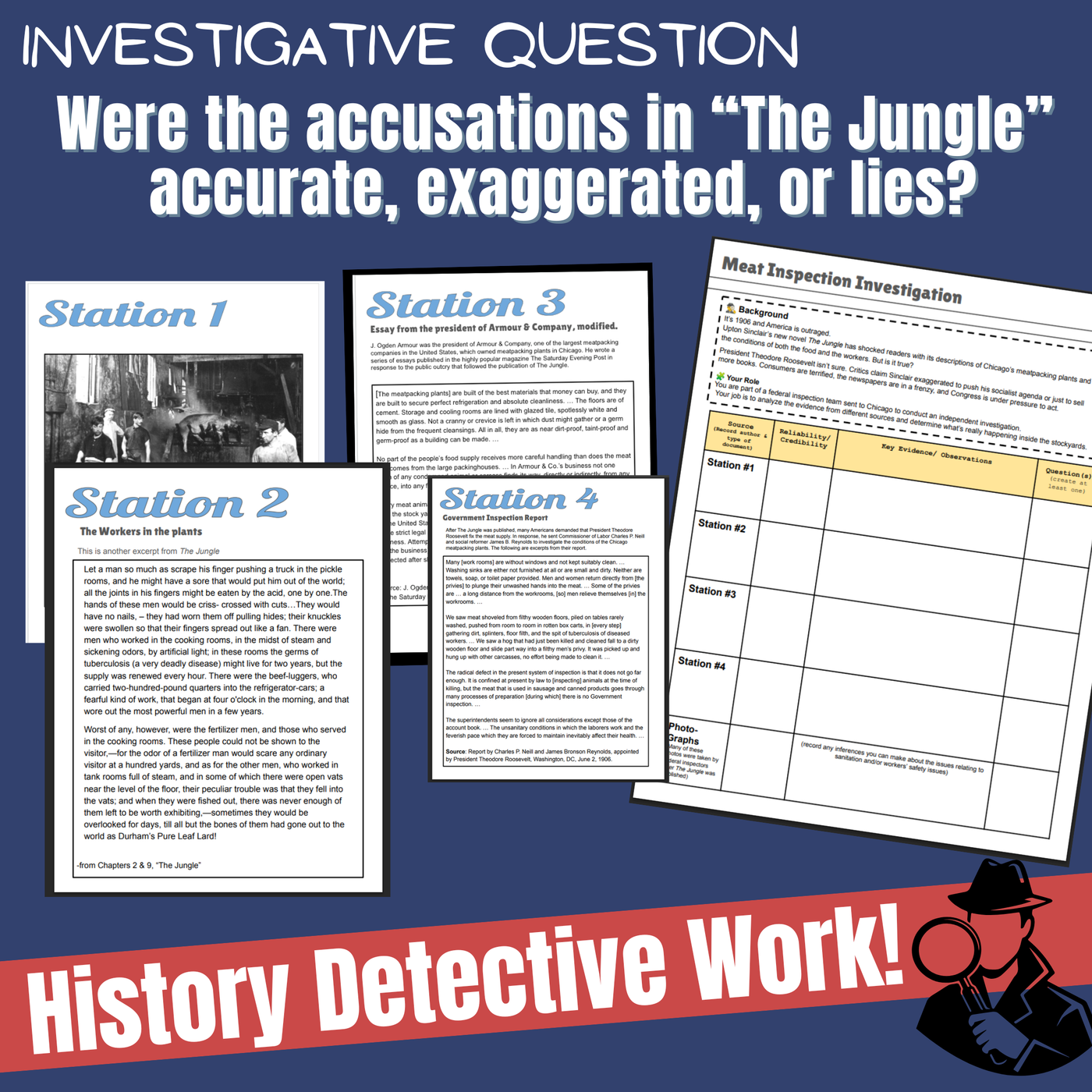 upton sinclair the jungle lesson
