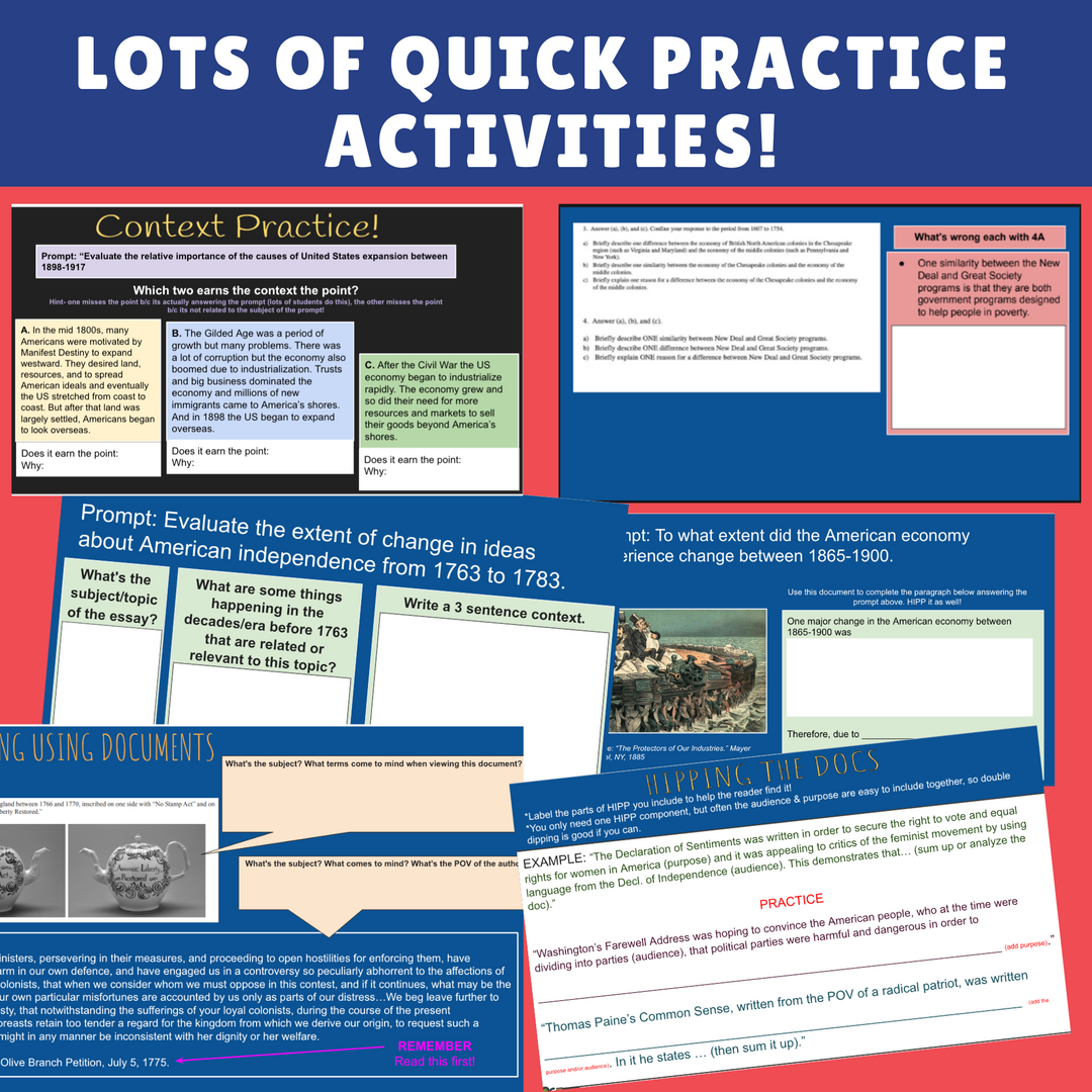 APUSH FRQ Bootcamp Bundle – History For Humans