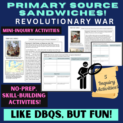 Revolutionary War Mini-Inquiry Activities