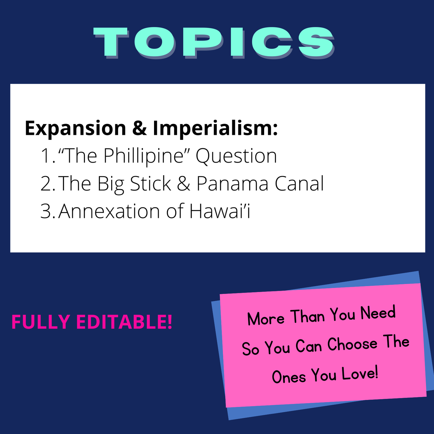 US Imperialism Mini Inquiry Activities | Like DBQs but fun!