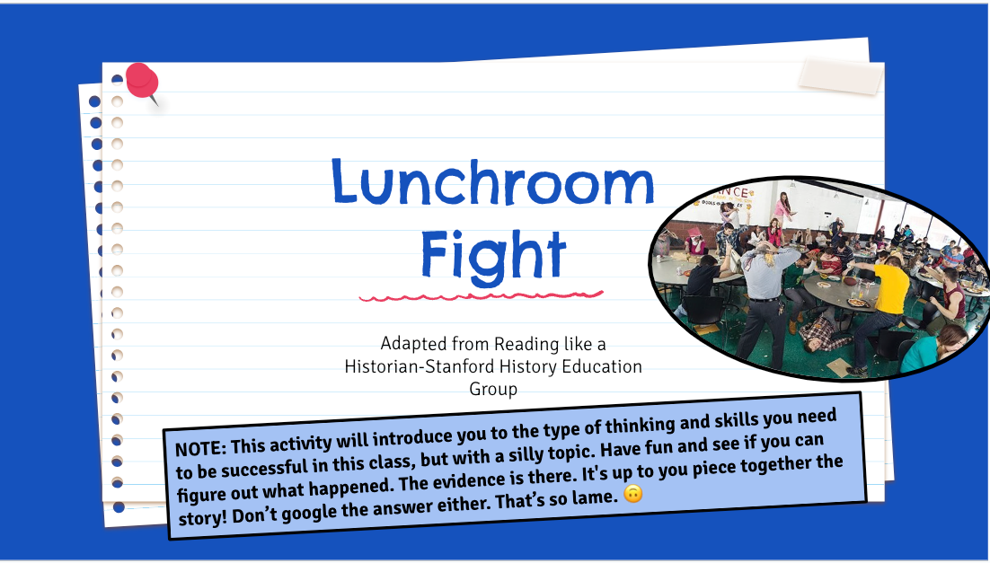 (revised) Lunchroom Fight Activity