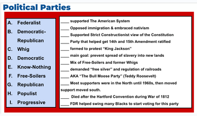 review materials for AP US history