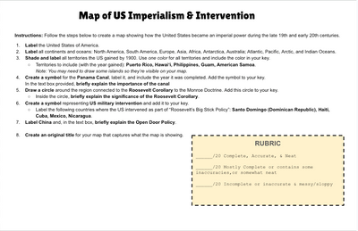 us imperialism mapping activity