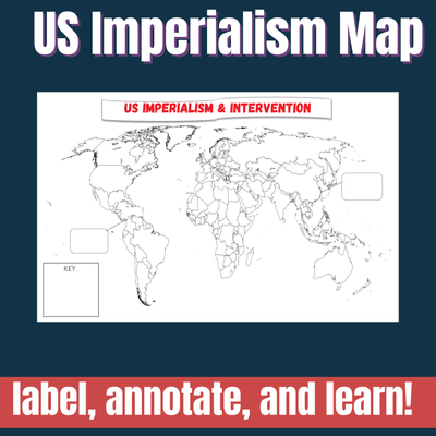 US imperialism Map
