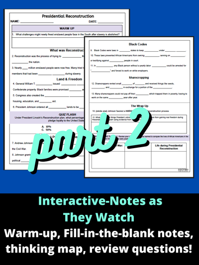 Presidential Reconstruction: Black Codes & Sharecropping